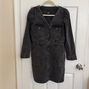 GAP Black Denim Dress